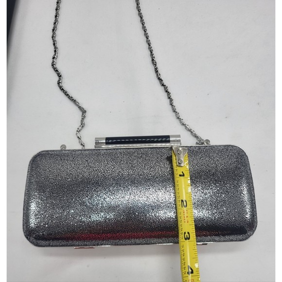 *New* Kate Landry Silver Clutch Crossbody - Picture 5 of 7
